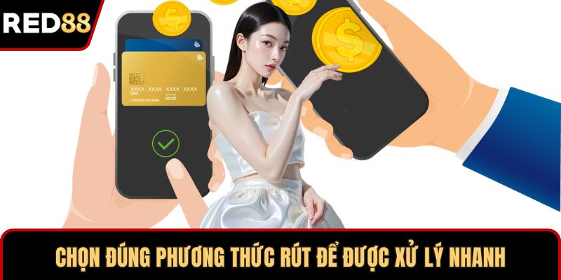 Chọn đúng phương thức rút để được xử lý nhanh