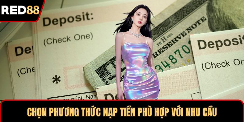 Chọn phương thức nạp tiền phù hợp với nhu cầu