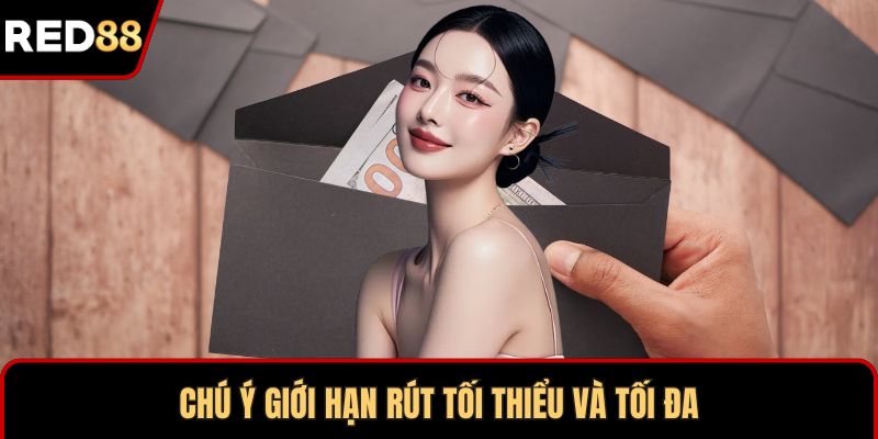 Chú ý giới hạn rút tối thiểu và tối đa